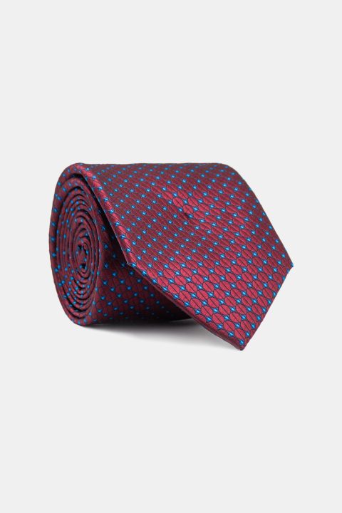 Jacquard Tie 7 cm Maroon