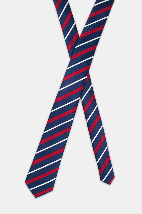 Stripe Tie 7 cm Dark Blue - Image 2