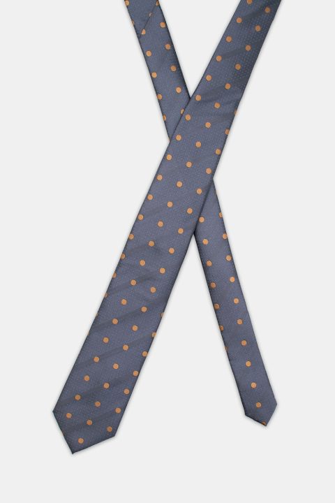 Jacquard Tie 7 cm Gray - Image 2
