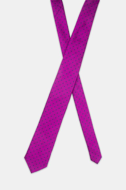 Jacquard Tie 7 cm Purple - Image 2