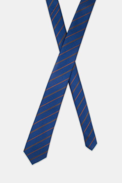 Stripe Tie 7 cm Dark Blue - Image 2