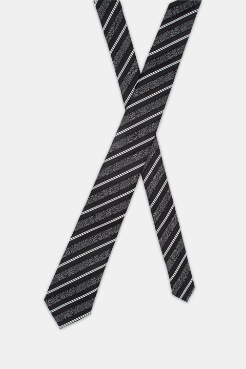Stripe Tie 7 cm Black - Image 2