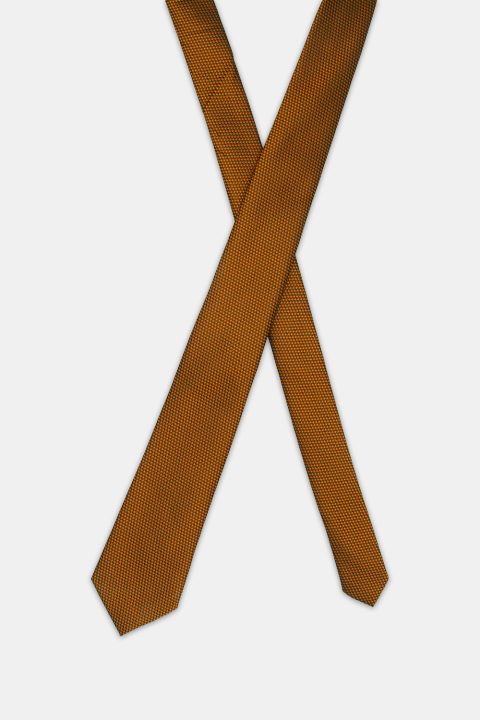 Jacquard Tie 7 cm Orange - Image 2