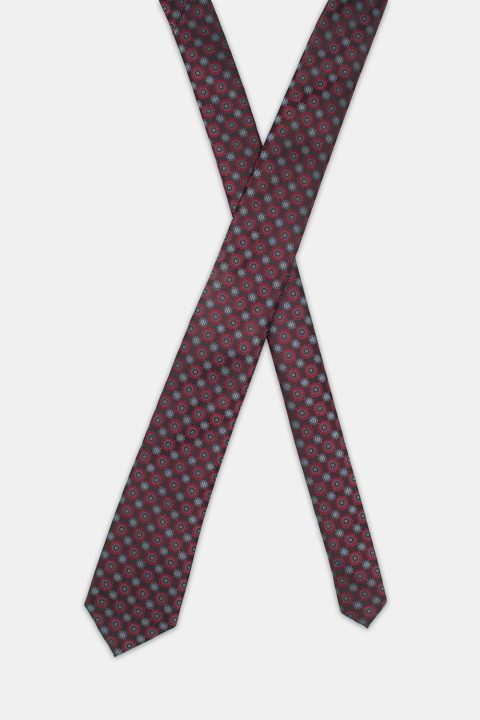 Jacquard Tie 7 cm Black - Image 2