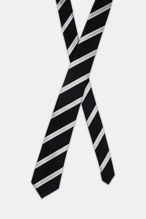 Stripe Tie 7 cm Black - Image 2