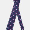 Jacquard Tie 7 cm Dark Blue - Image 2