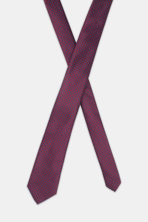 Jacquard Tie 7 cm Maroon - Image 2