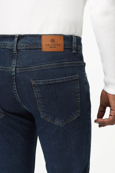 Slim Fit Trousers Jeans Dark Blue - Image 5