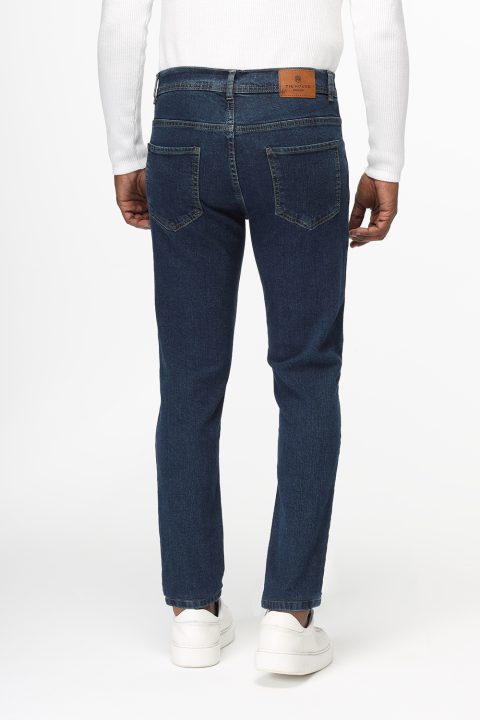 Slim Fit Trousers Jeans Dark Blue - Image 6