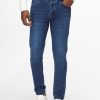 Slim Fit Trousers Jeans Blue