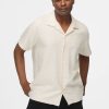 Relax Fit Shirt Half Beige - Image 3