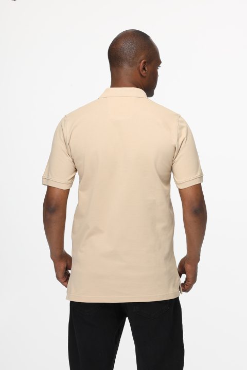 Polo Shirt Regular Fit Beige - Image 3