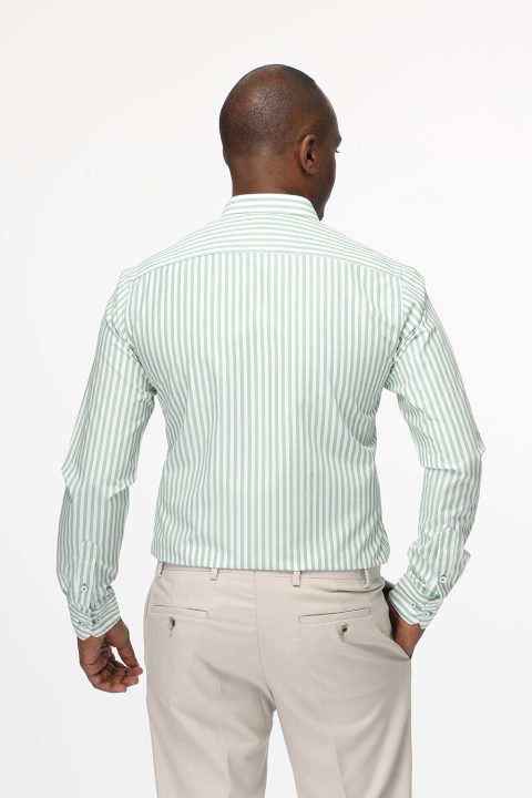Slim Fit Shirt Light Green - Image 4