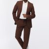 Slim Fit Suit Brown - Image 3