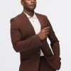 Slim Fit Suit Brown - Image 4