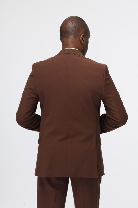 Slim Fit Suit Brown - Image 5