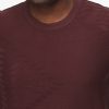 Regular Fit T-Shirt Knitted Maroon - Image 2
