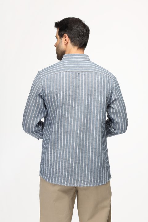 Regular Fit Shirt Dark Blue - Image 3