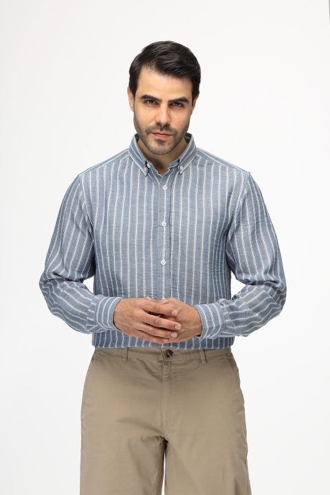 Regular Fit Shirt Dark Blue - Image 4