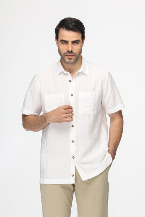 Regular Fit Shirt Half Off White