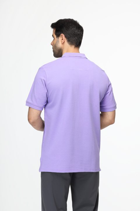 Polo Shirt Regular Fit Purple - Image 3