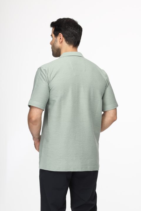 Polo Shirt Regular Fit Light Green - Image 3