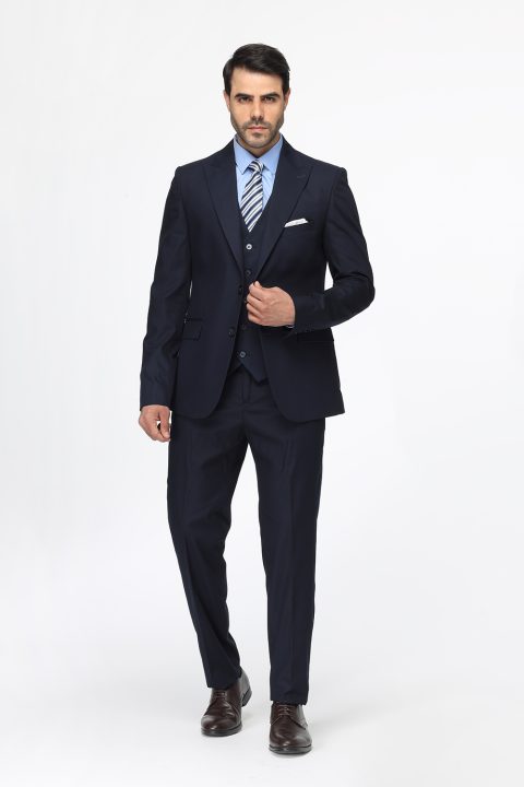 Regular Fit Suit Dark Blue
