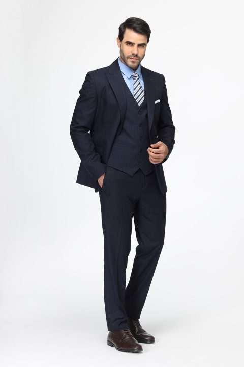 Regular Fit Suit Dark Blue - Image 4