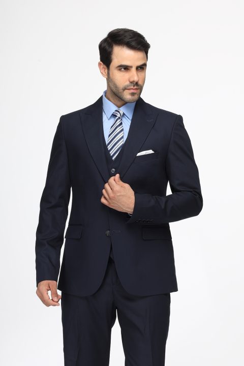 Regular Fit Suit Dark Blue - Image 5
