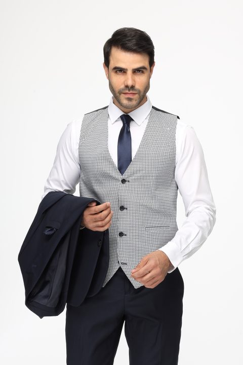 Regular Fit Suit Dark Blue - Image 4