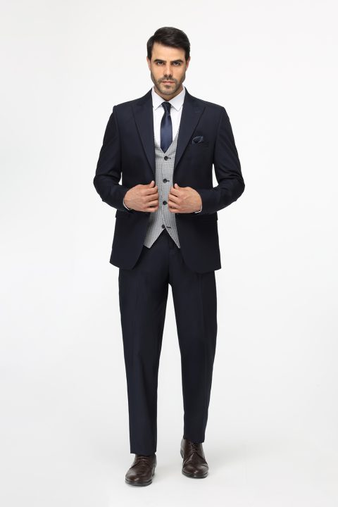 Regular Fit Suit Dark Blue