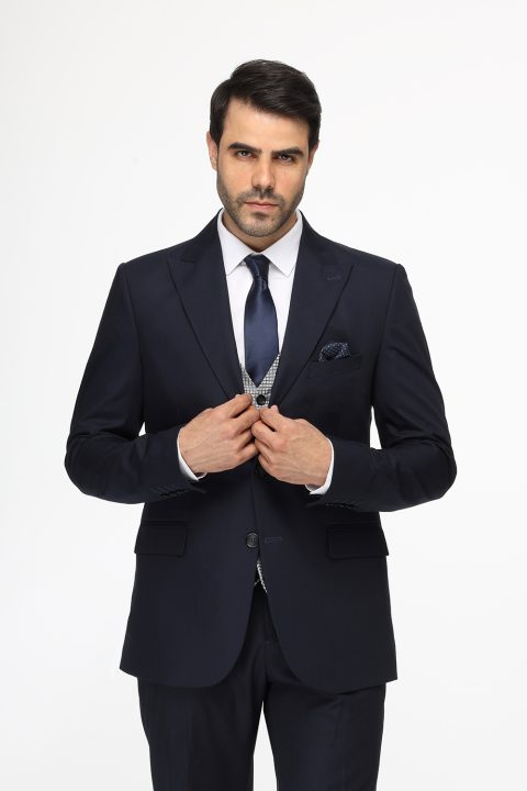 Regular Fit Suit Dark Blue - Image 5