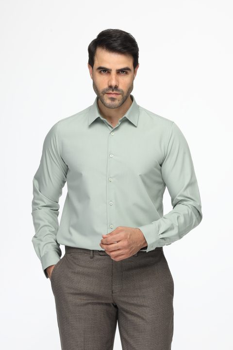 Classic Shirt Slim fit Light Green