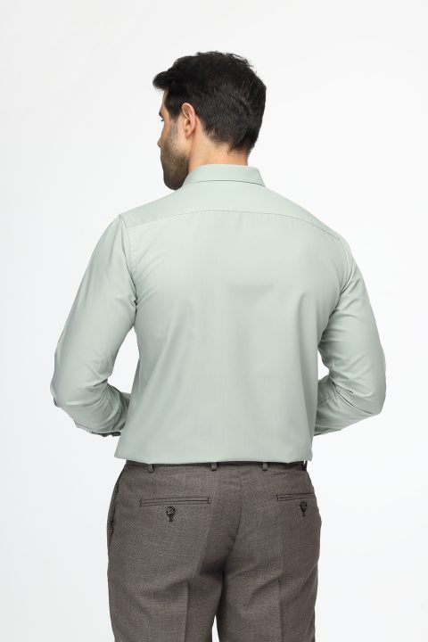 Classic Shirt Slim fit Light Green - Image 3