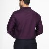 Classic Shirt Slim fit Dark Purple - Image 3