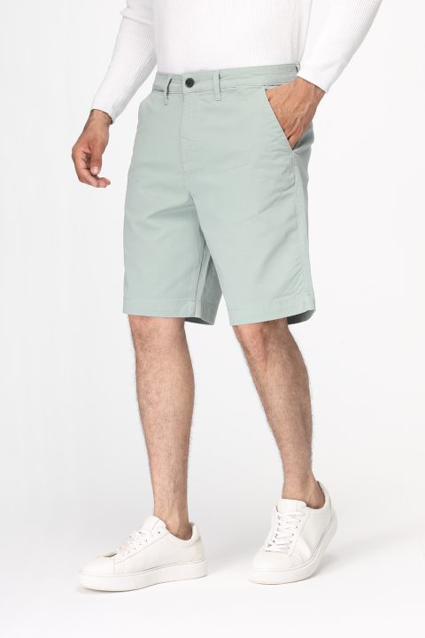 Regular Fit Chino Short Light Green - Image 3