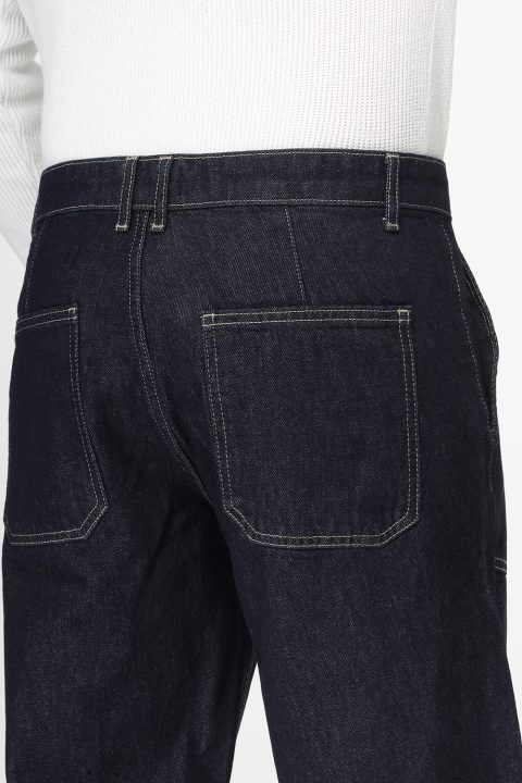 Regular Fit Jeans Short Dark Blue - Image 4