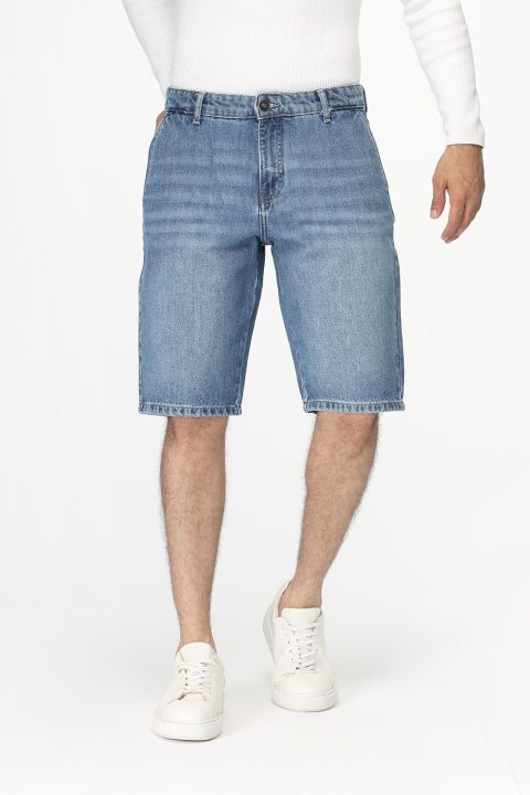 Regular Fit Jeans Short Light Blue