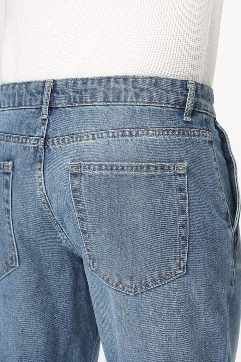 Regular Fit Jeans Short Light Blue - Image 5