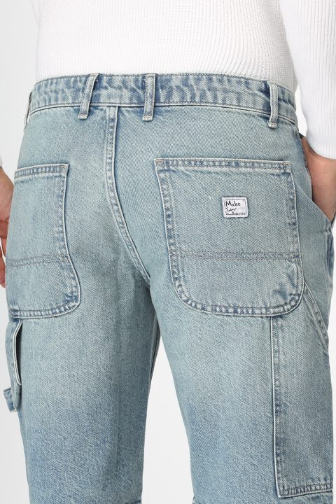 Regular Fit Jeans Short Blue - Image 4