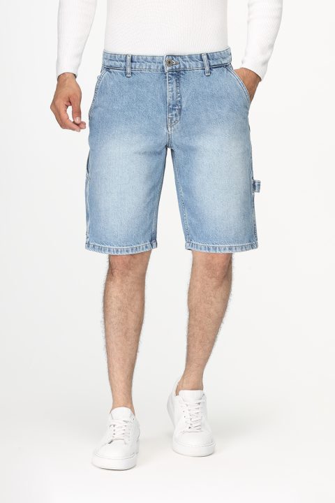 Regular Fit Jeans Short Light Blue