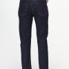 Slim Straight Fit Trousers Jeans Dark Blue - Image 5