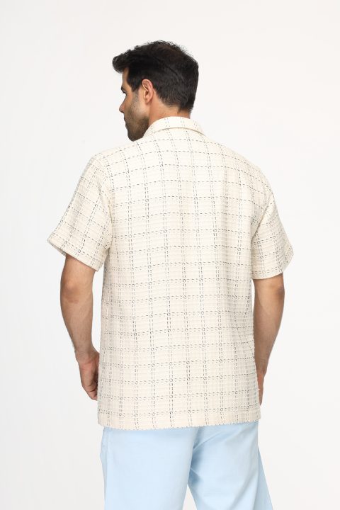 Regular Fit Shirt Half Beige - Image 3
