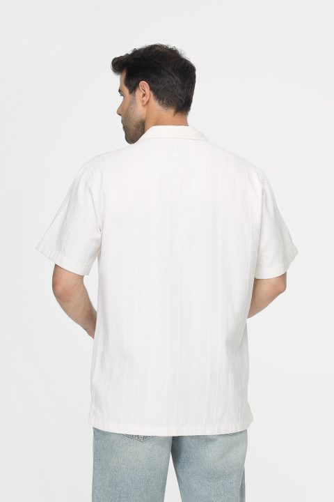 Relax Fit Shirt Half Off White - Image 4