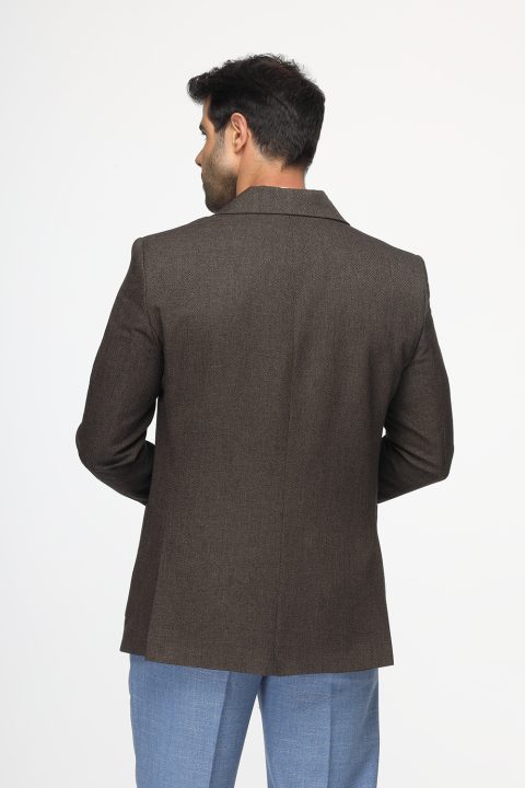 Slim Fit Blazer Brown - Image 5