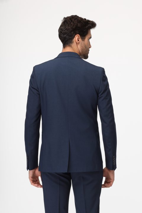 Slim Fit Suit Dark Blue - Image 4