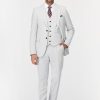 Slim Fit Suit Light Gray