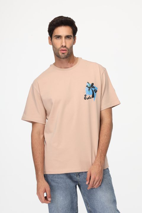 Relax Fit T-Shirt Beige