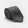 Jacquard Tie 7 cm Black