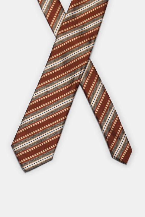 Stripe Tie 7 cm Orange - Image 2